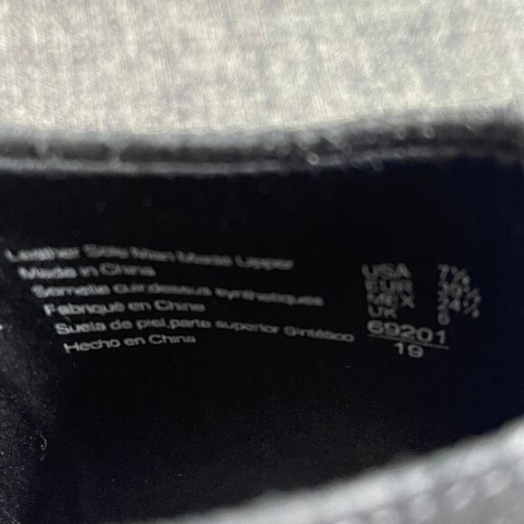 ALICE + OLIVIA BLACK PEEP TOE HEELS SLINGBACK STRAP BLOCK HEEL  SIZE 7.5 - Picture 6 of 7